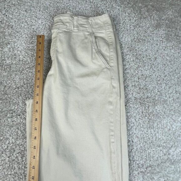 Pilcro High Rise Wide Leg Trouser Pants Ivory Cream - Picture 7 of 7